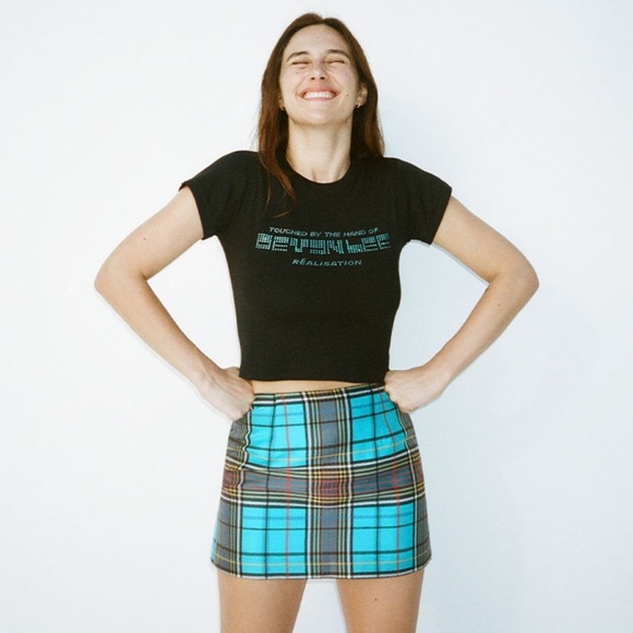Réalisation Par The Nicolette in Deanie Check skirt - Picture 1 of 4